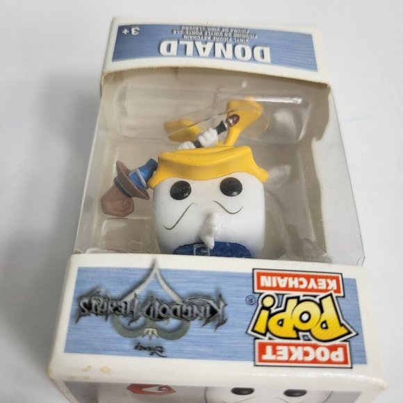 Funko Pocket Pop Keychain Disney Kingdom Hearts Donald Duck Key Ring New - Picture 9 of 16